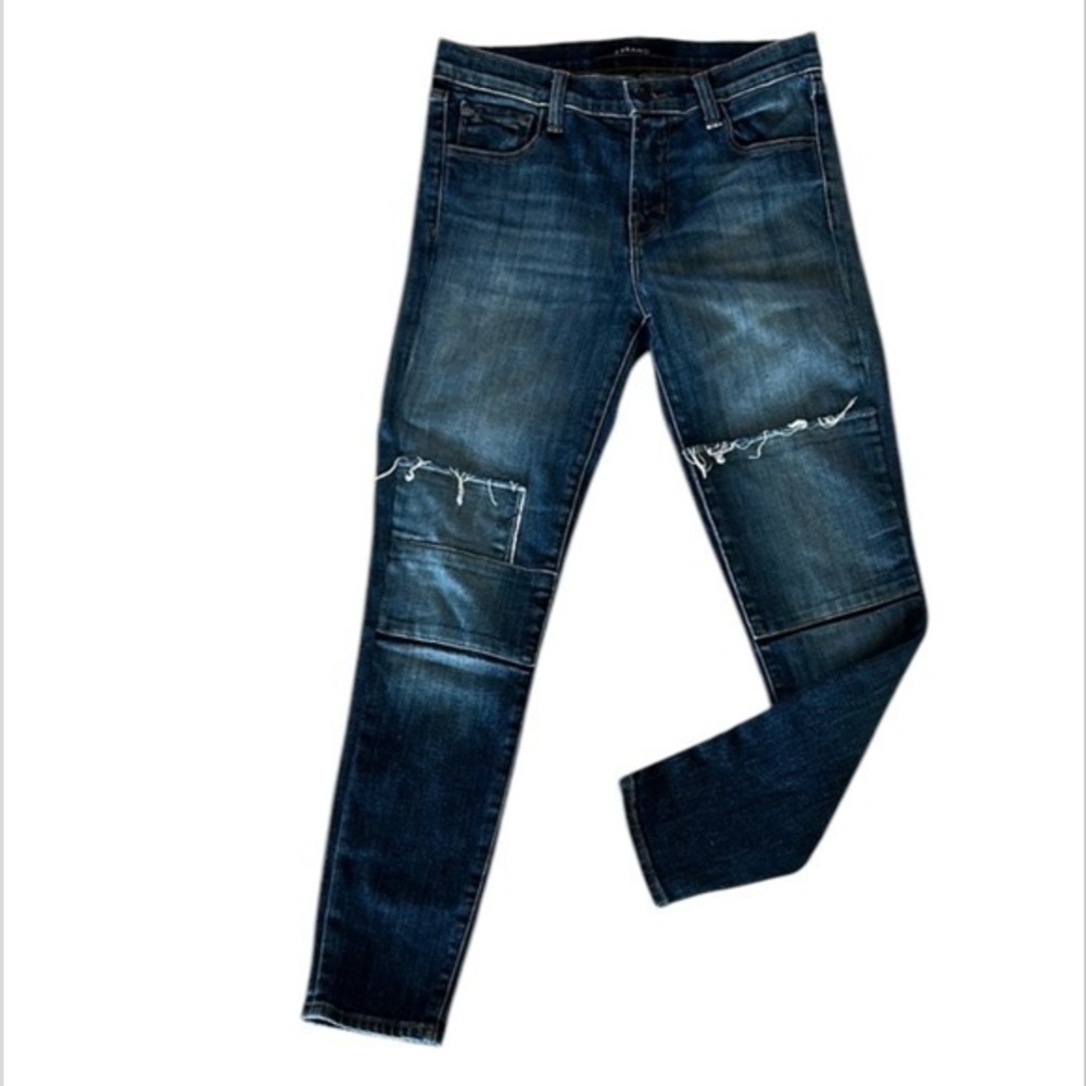 J Brand Jasper Patched mid rise capri jeans size 25